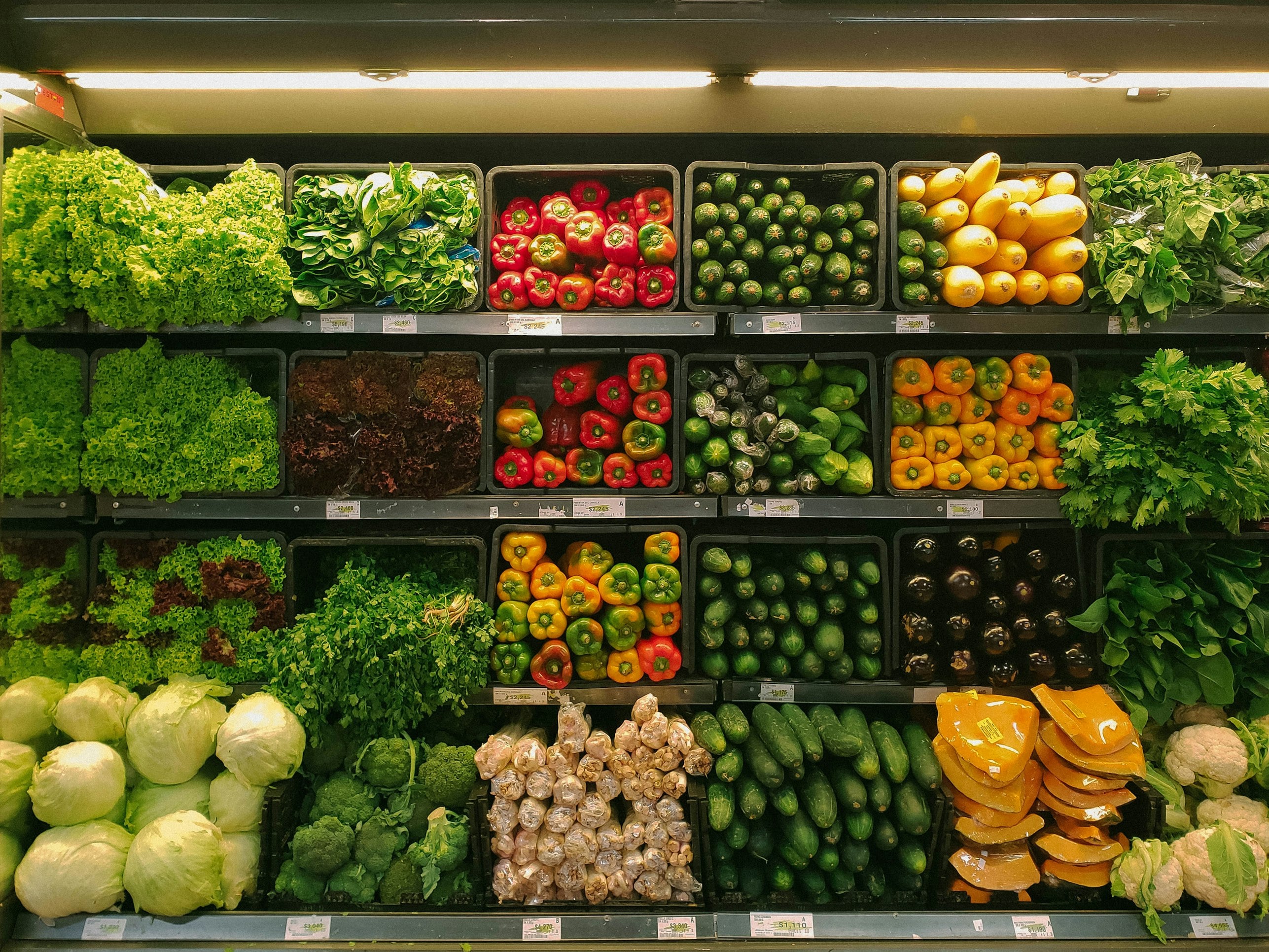 Spanish market with fresh produce
